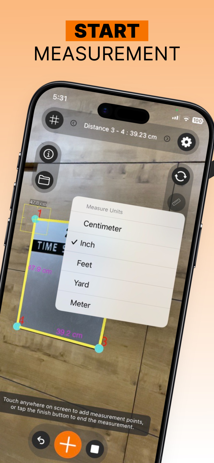 Easy Distance Measure AR screenshot 1