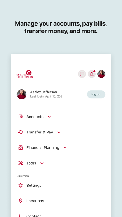 SF Fire CU Mobile Banking Screenshot