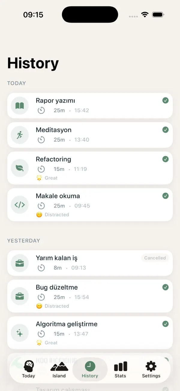 Screenshot #3 pour Focus Island: Pomodoro Timer
