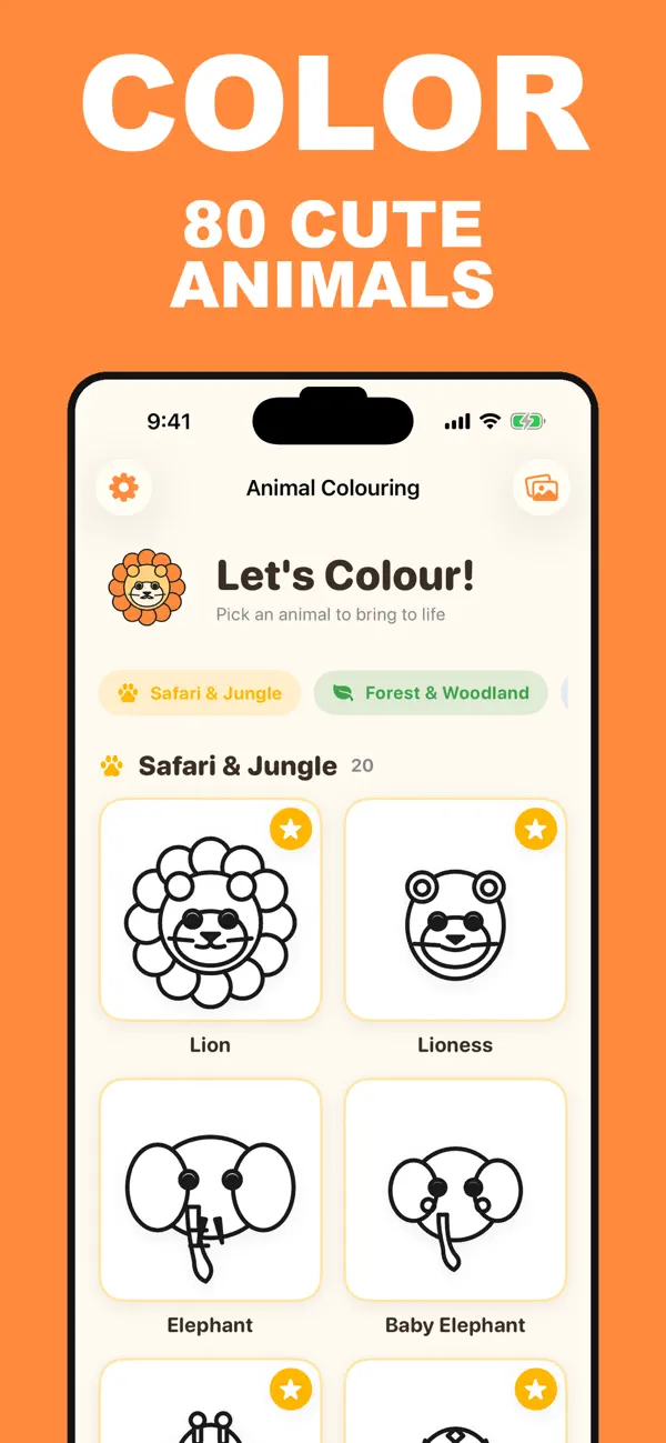 Screenshot #3 pour Animal Coloring Book Kids: SK
