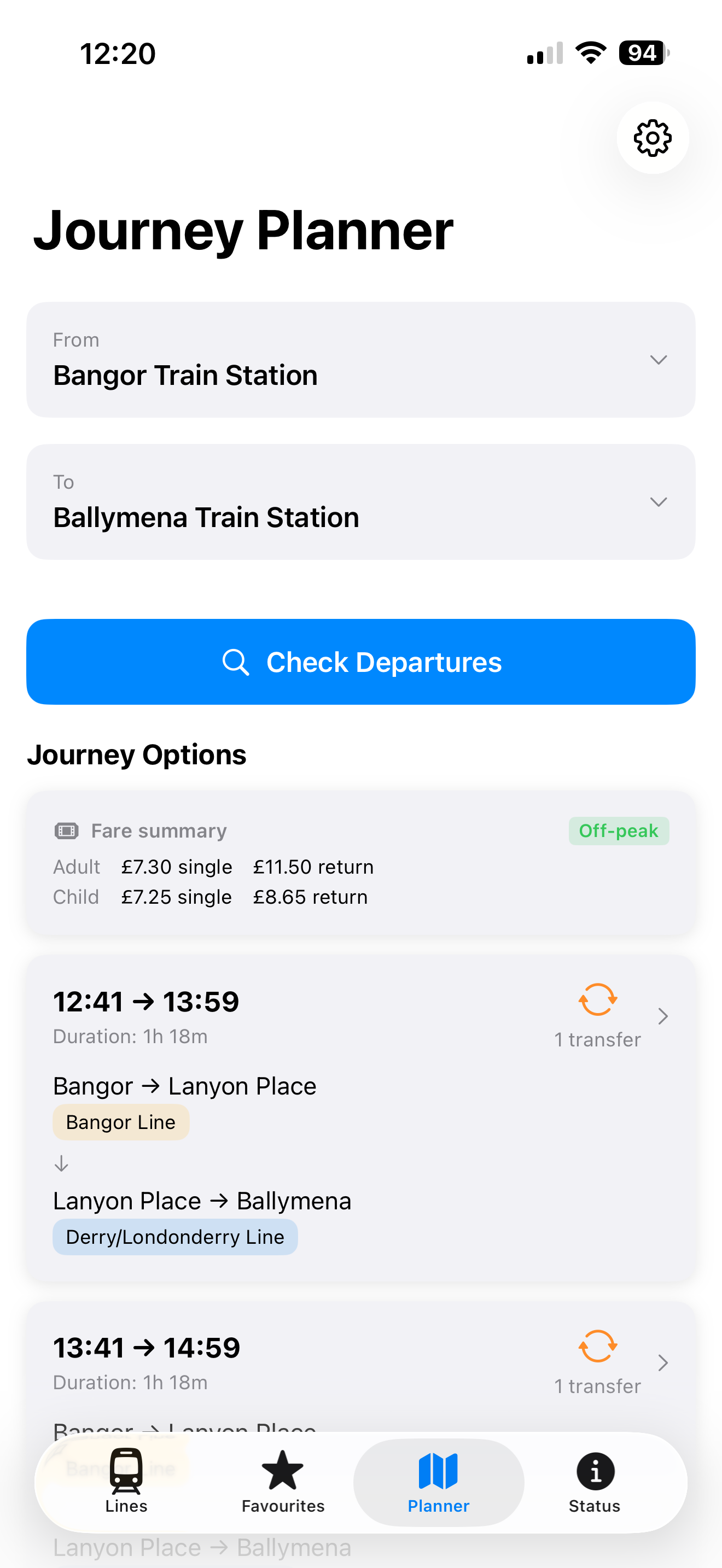Station Stats NI screenshot 5