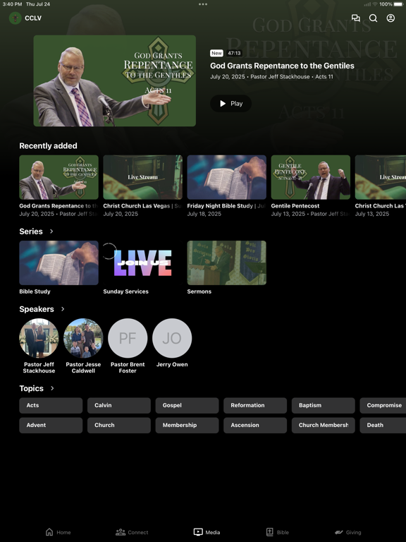 Christ Church Las Vegas iPad screenshot 3 - Education app