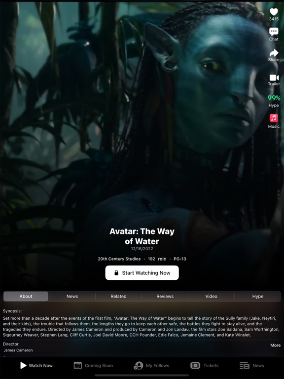 Screenshot #6 pour Movie App - Movies Now! + TV