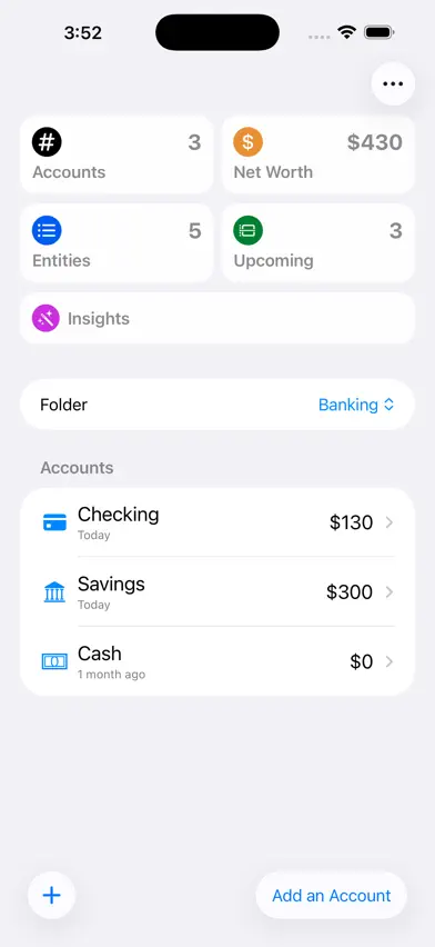 Accounts and Balances screenshot 1