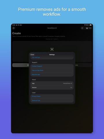 HomeVision AI iPad screenshot