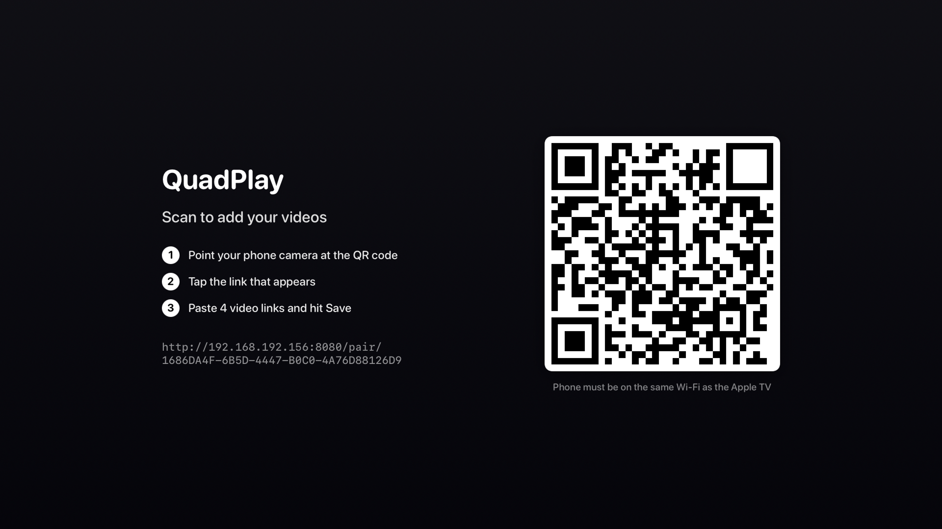 QuadPlay - 4 Screen Player screenshot 2