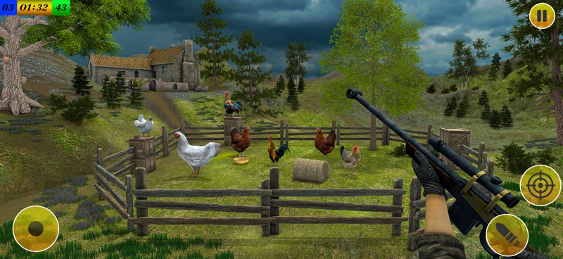 Chicken Hunting Sniper 3D screenshot 4