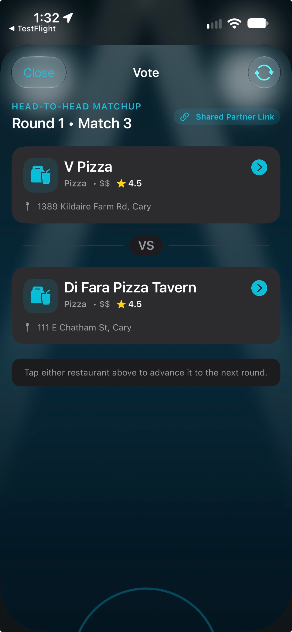 Screenshot 3 of DinnerBracket