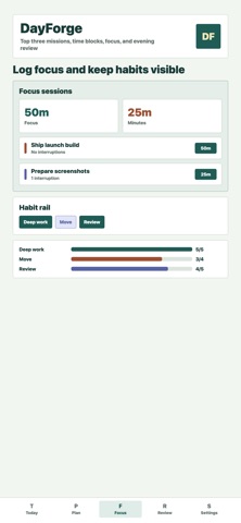 DayForge Daily screenshot