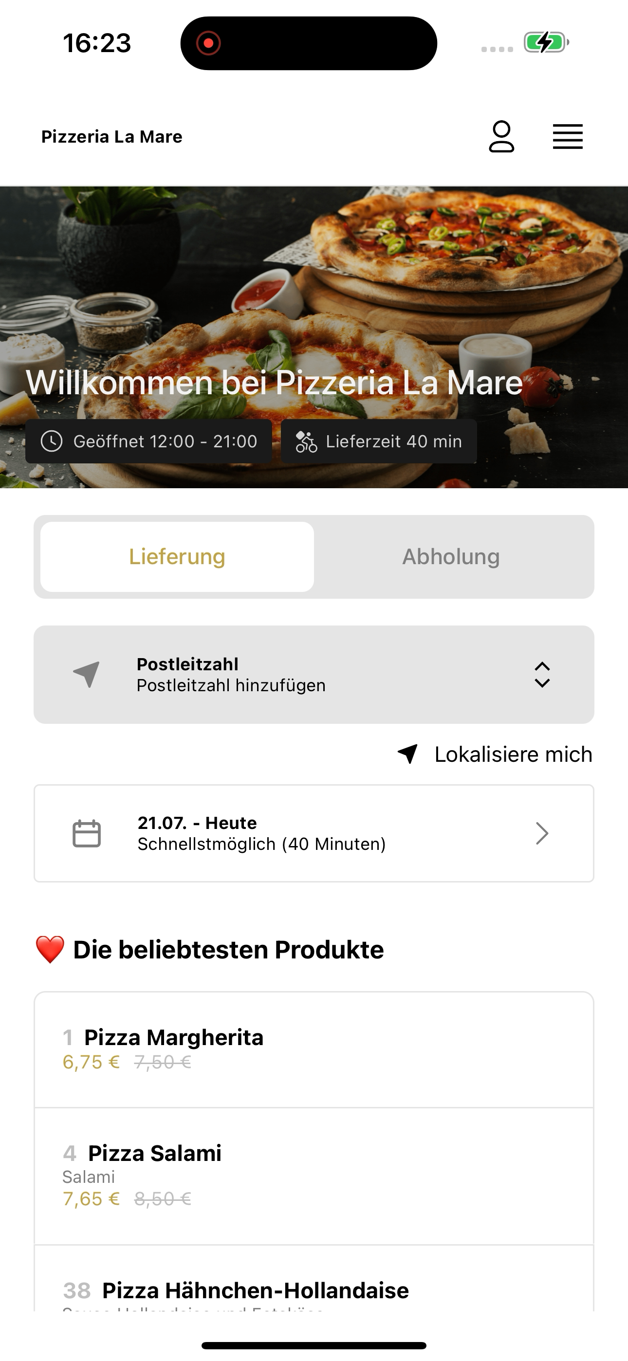 Pizzeria La Mare screenshot 3