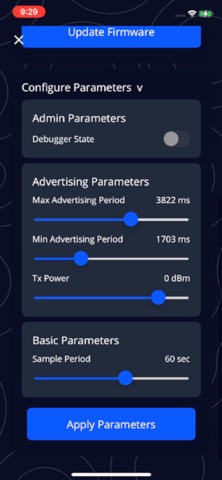 DM BLE Provisioning Tool screenshot