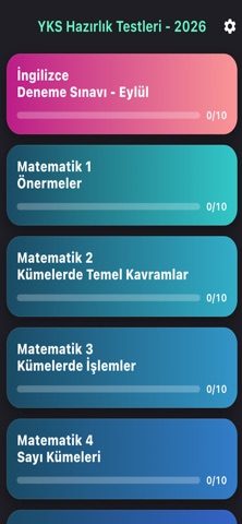 YKS TYT YDT 2026 screenshot
