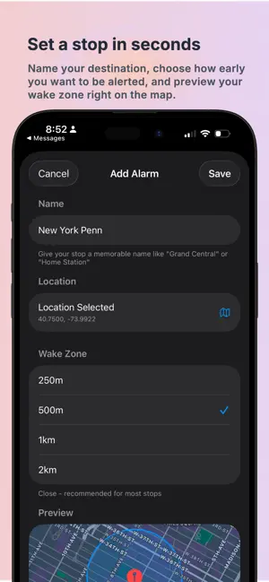 NextStop: Train & GPS Alarm screenshot 1