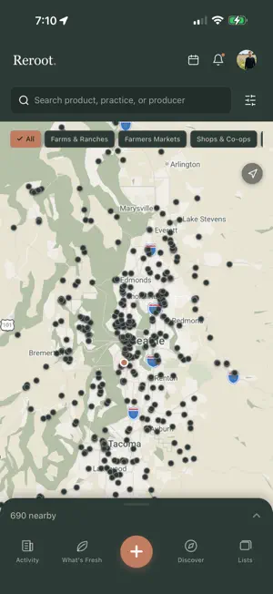 Reroot: Find Local Food screenshot 1