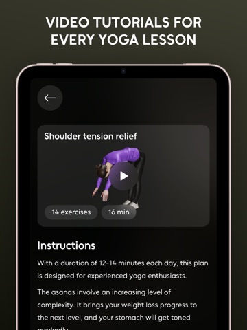 Daily Yoga: Meditation Workout iPad screenshot