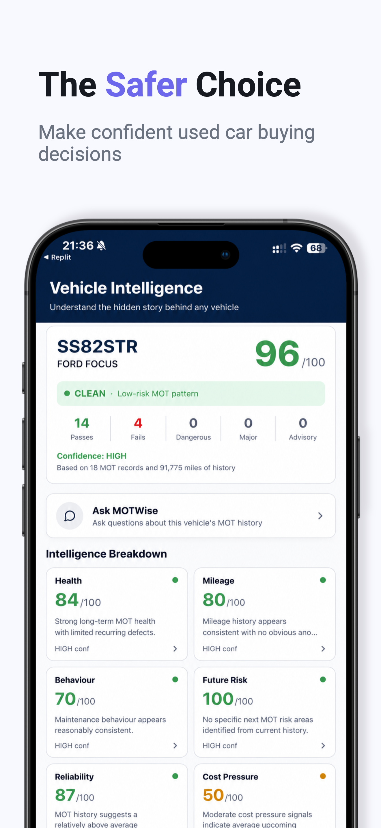 MOTWise Car MOT & Tax Checker