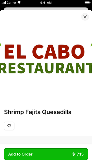 El Cabo Restaurant iPhone screenshot 3 - Food & Drink app