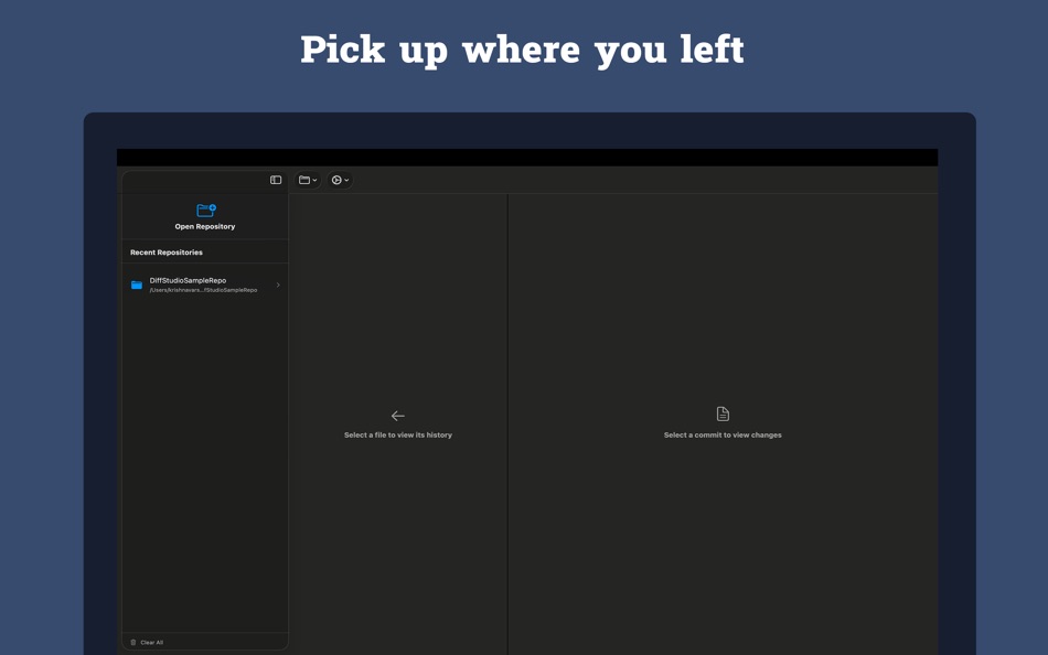 #3. DiffStudio – File Git History (macOS) Ved: Krishna Varshney