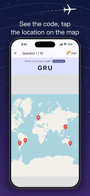 Airport Codes Map screenshot 3