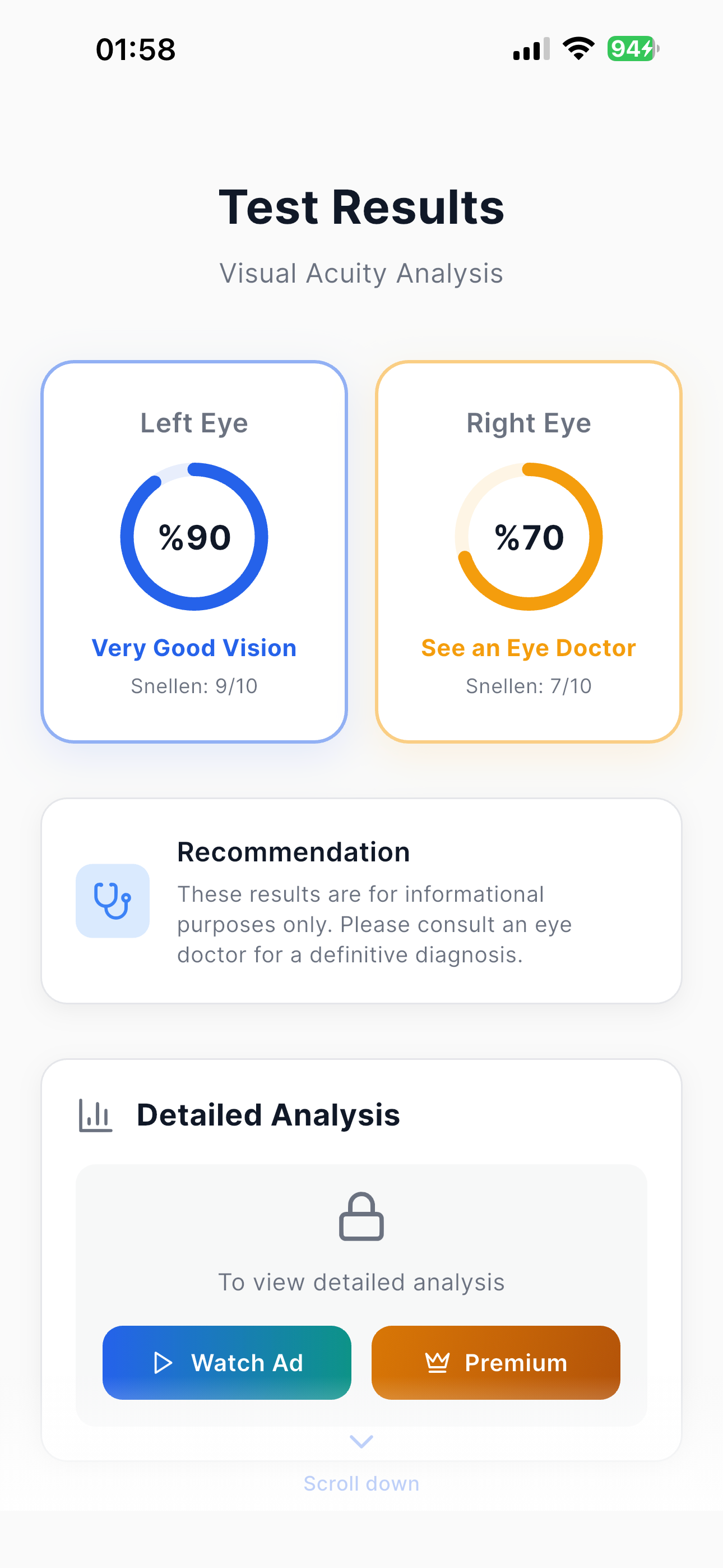 Eye Test – Vision & Exercises screenshot 5