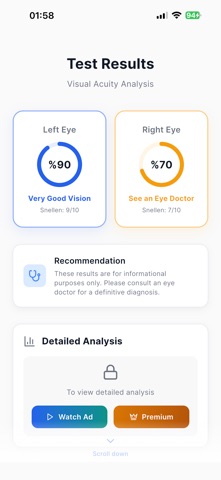 Eye Test – Vision & Exercises Screenshot 5 of 9