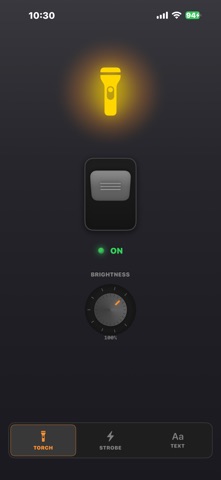 Torch AB Strobe and Texts iPhone screenshot
