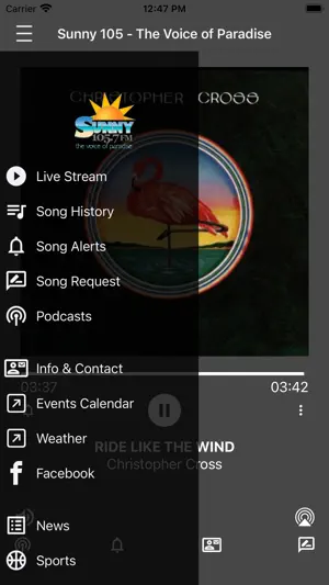 Sunny 105.7 WCSN screenshot 2