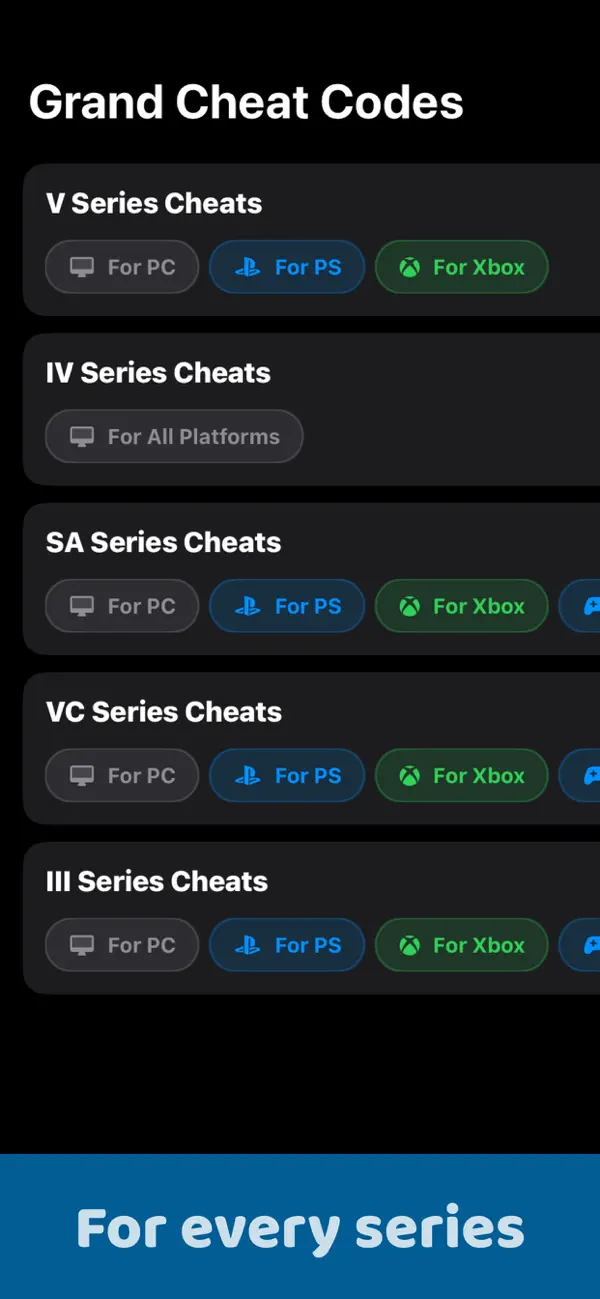 #1. Grand Cheat Codes (iOS) Által: BISHAL SHRESTHA