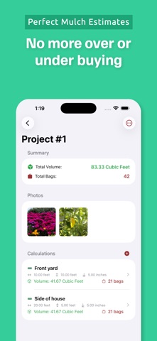 Mulching Calculator screenshot