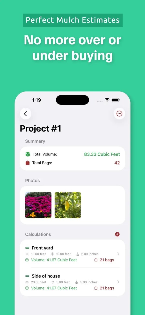 Screenshot #3 pour Mulching Calculator