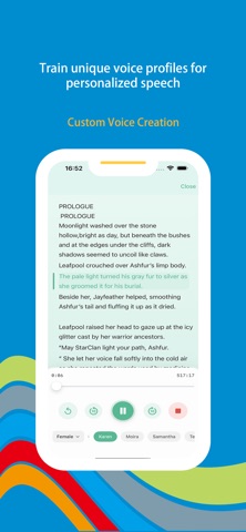 Wonder Voice - Text To Speak iPhone screenshot