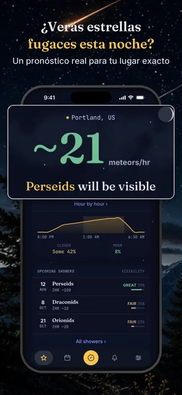 Chuva de Meteoros: Alertas screenshot 1 of 7