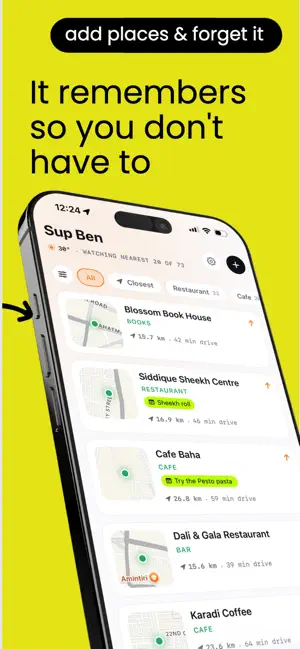 Yonder – Place Reminders iPhone screenshot 2
