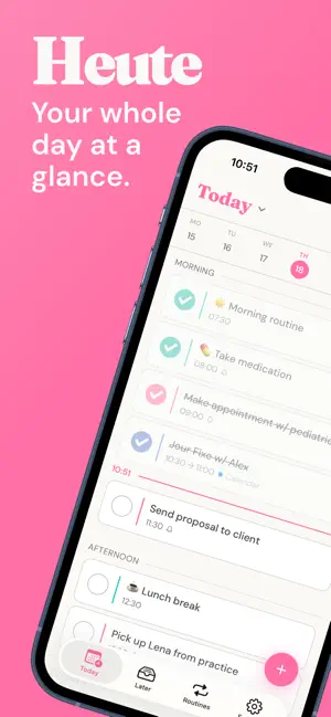 Heute – Calm Daily Planner screenshot 1