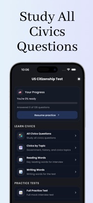 US Citizenship Test Prep. 2026 screenshot 1