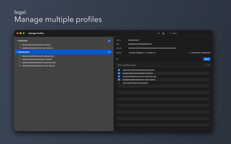 logzi app screenshot 2