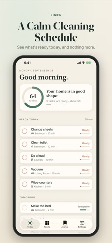Linen: Home Cleaning Schedule のスクリーンショット