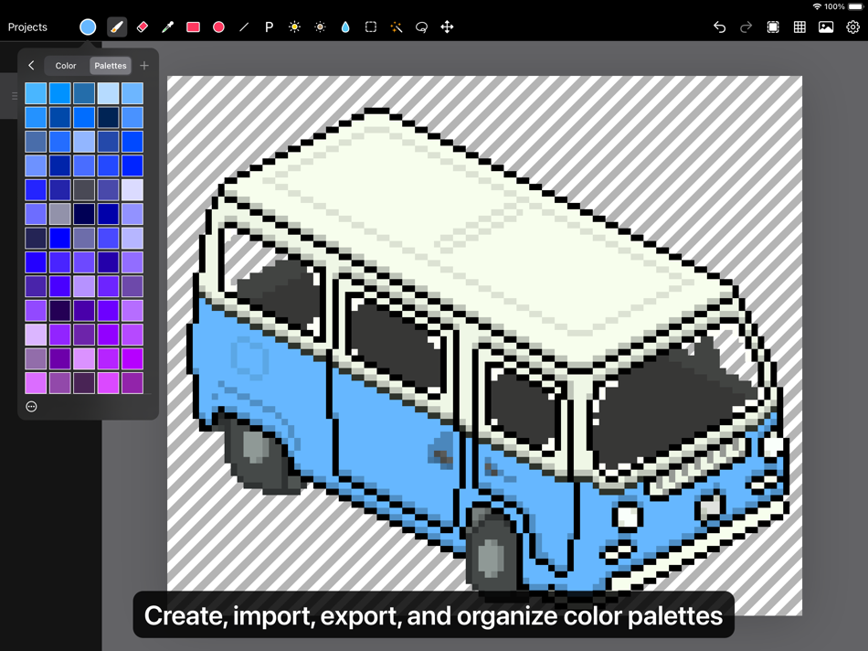 #3. Pixen - pixel art editor (iOS) Podle: Furnace Creek Software LLC