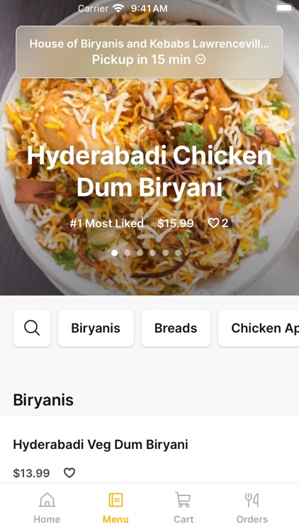 House of Biryanis and Kebabs