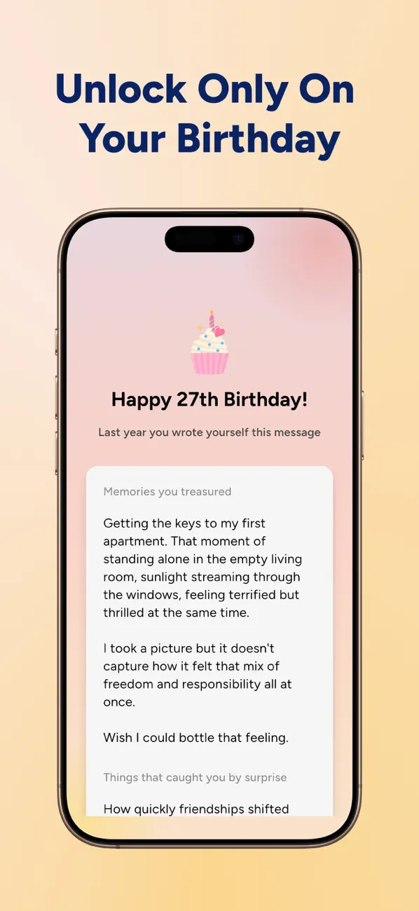 Screenshot #3 pour Birthday Vault: Reflect & Plan