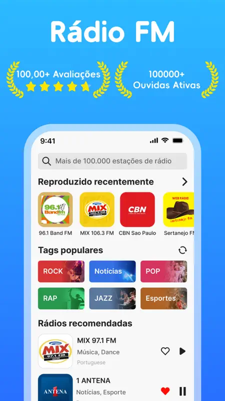 Rádio FM – Estações Ao Vivo screenshot 1 of 6