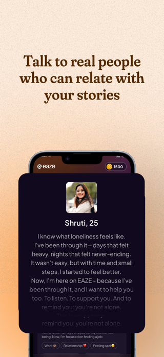 Eaze App: Talk & Feel better Screenshot 4 of 4