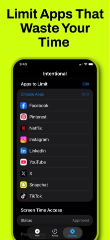 Intentional: Screen Time Ctrl Screenshot 2 of 4