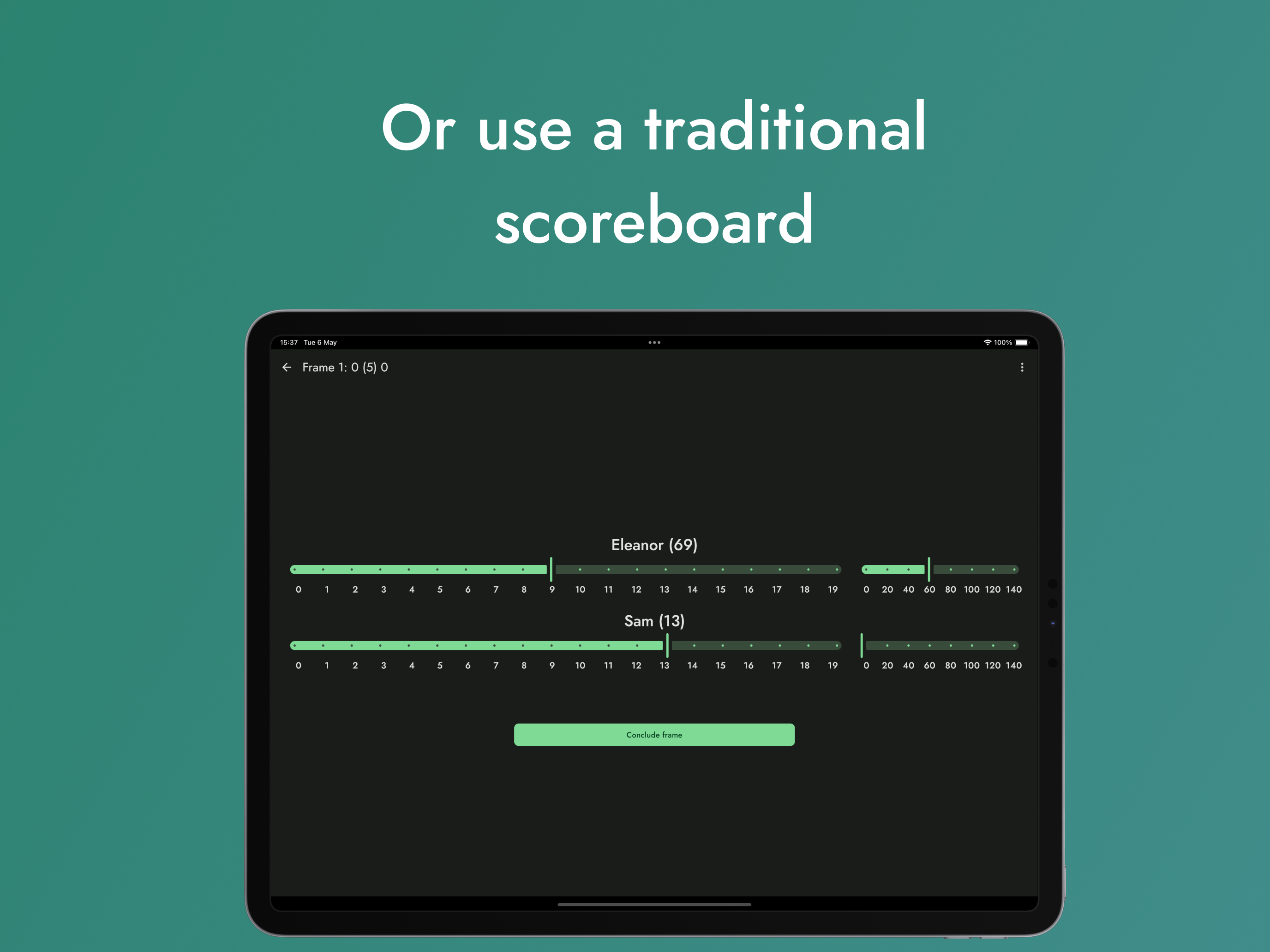 SnookerMate Snooker Scoreboard