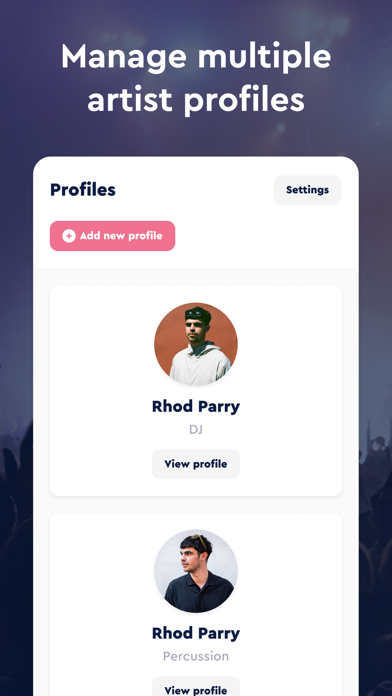 GigPig: Book Gigs. Get Gigs. iPhone screenshot 6 - Music app