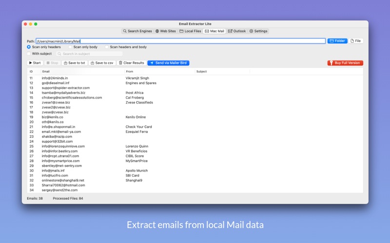App screenshot