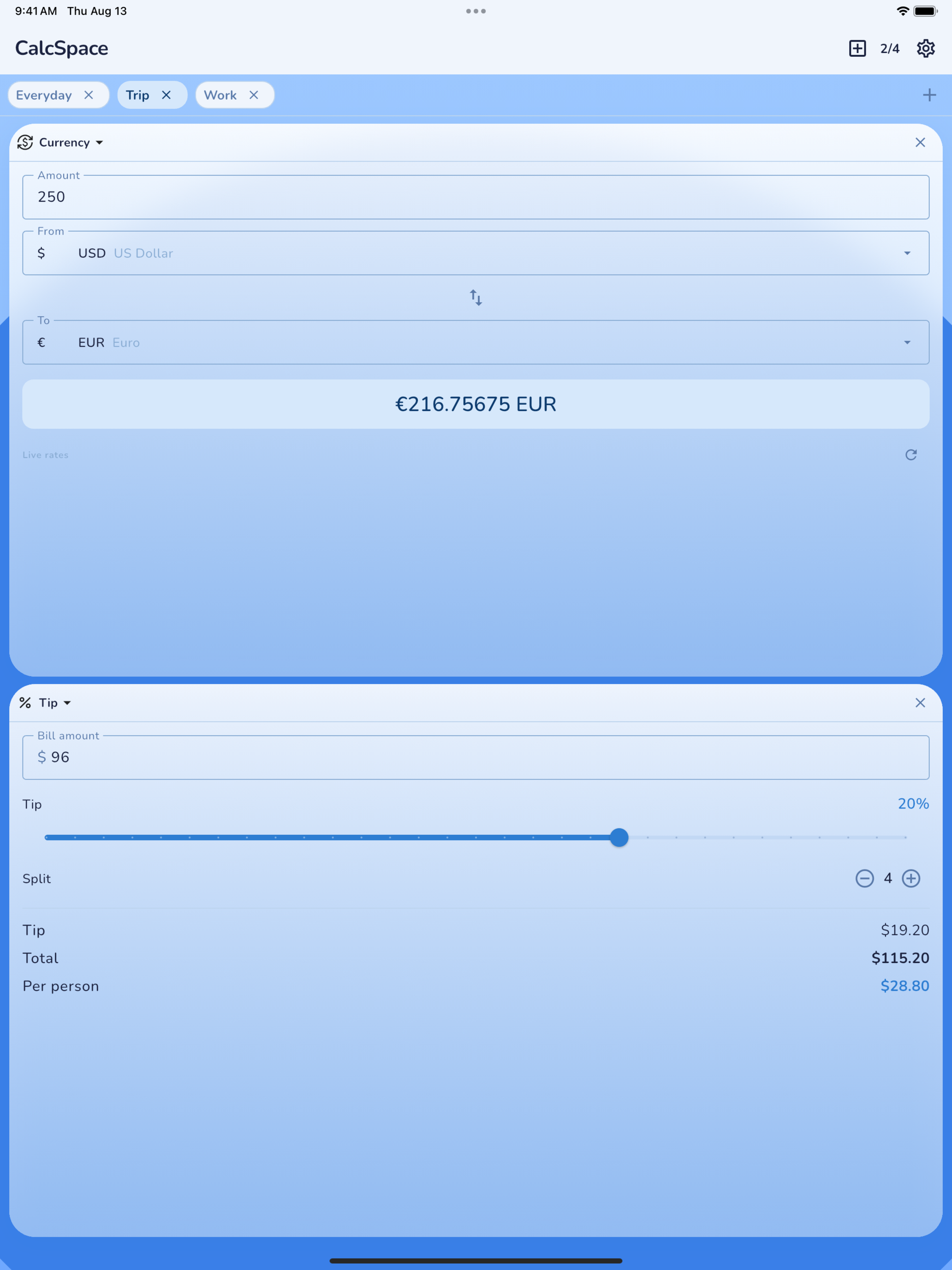 CalcSpace screenshot 12