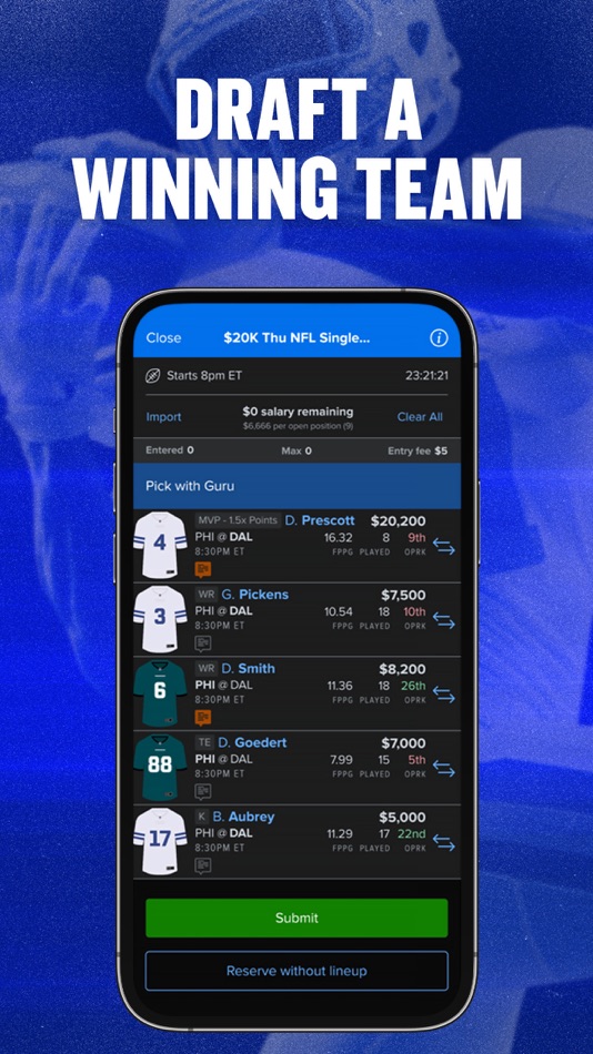 #2. FanDuel Fantasy Sports (iOS) By: FanDuel, Inc.