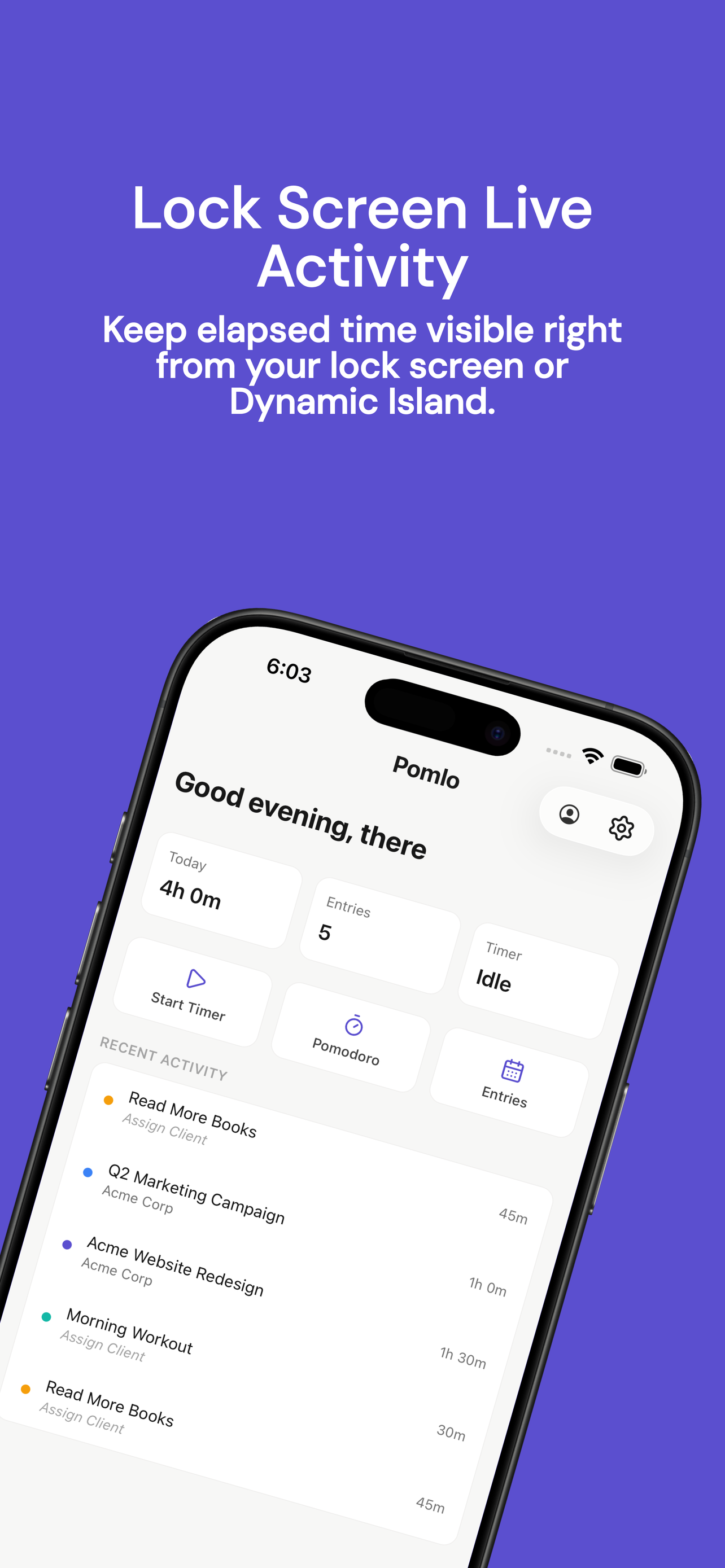 Pomlo - Project & Goal Tracker