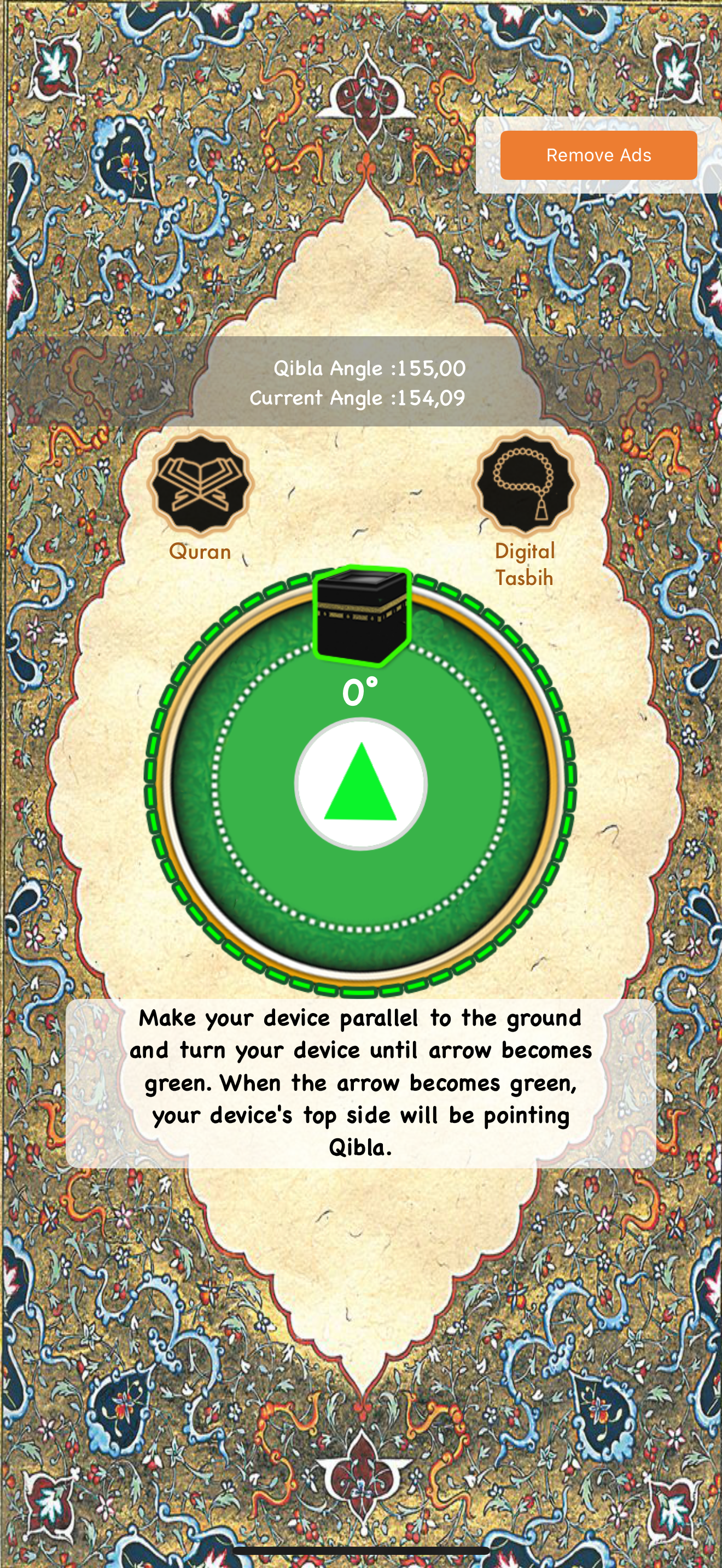 Qibla Finder and Kaaba Compass